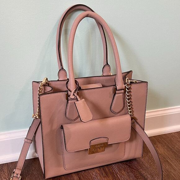 NWT Michael Kors Bridgett Tote in Fawn/Blush Pink - Picture 1 of 9